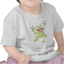 Custom Green Jumping Frog T-shirt