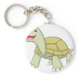 Custom Green Tortoise Turtle Smiling Key Chains