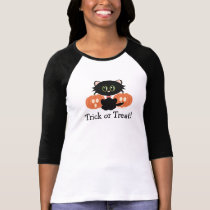 Custom Halloween Black Cat T-shirt t-shirts