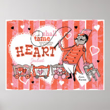 CUSTOM Heart Tamer Retro Valentine Print