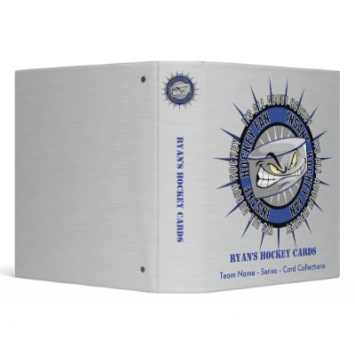 Custom Hockey Card Binder by ZazzleBinders