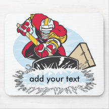 Custom Hockey Player Mousepad