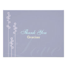 ::custom:Hollyhock & Ampersand Bilingual Thank You Announcements