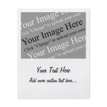 Custom Image and Text Template for Flyers