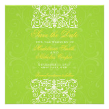 Custom indigo red and white vintage save the date invitation