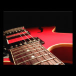 CUSTOM INVITES - Red Electric Guitar invitations