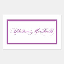 Custom_Italian Meatballs Rectangle Stickers