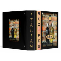 Custom Italian Recipes Binder - Medium