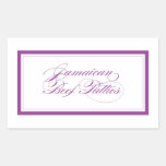 Custom_Jamaican Beef Patties Rectangle Sticker