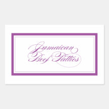 Custom_Jamaican Beef Patties Rectangle Sticker