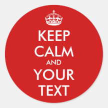 Custom Keep Calm stickers | Customizable template