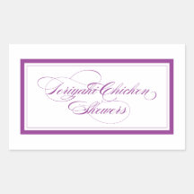 Custom Label Chicken Rectangle Stickers
