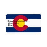 Custom Label with Flag of Colorado