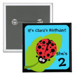 Custom Ladybug Button