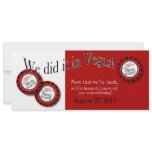 Custom Las Vegas Theme Reception BBQ Invitation