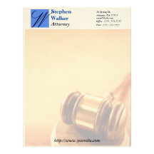 Custom Lawyer Stationary Customized Letterhead