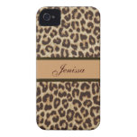 Custom Leopard Print iPhone 4/4S Case Mate Case