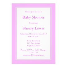 Custom Light Pink Invitation