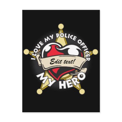 Custom Love My Police Officer by LawEnforcementGifts