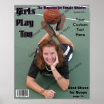 Custom Magazine Cover, Girls Play Too Posters