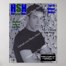 Custom Magazine Cover, High School Graduation Print