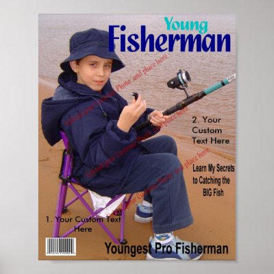 Custom Magazine Cover, Young Fisherman by DecoratingforEvents