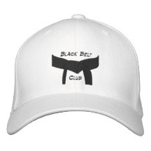 Custom Martial Arts Black Belt Club Embroidered Hat