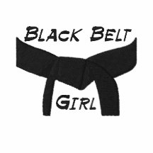 Custom Martial Arts Black Belt Girl Embroidered Hooded Sweatshirt