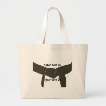 Custom Martial Arts Brown Belt Tote Bags