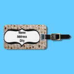 CUSTOM MATZO LUGGAGE TAG luggage tags