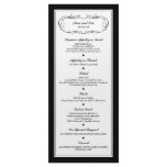 Custom Menu rack cards
