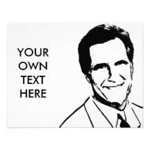 Custom Mitt Romney Personalized Announcement