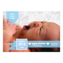 Custom mod ribbon baby birth announcement