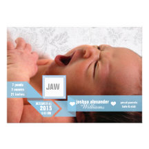 Custom mod ribbon baby birth announcement