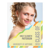 Custom Modern Photo Banner Graduation Custom Invitation