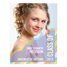 Custom Modern Photo Banner Graduation Invite