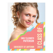 Custom Modern Photo Banner Graduation Invite