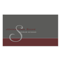 Custom Monogram 2 Business Card