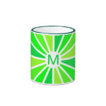 Custom Monogram Colourful Rays mug - choose style