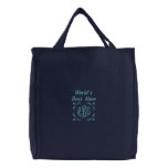 Custom Monogram World's Best Mom embroidered bags