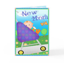 Custom Mother's Day New Mom Greeting Cards