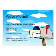 Custom Moving Announcements