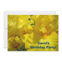 Custom Name Birthday Party! Invitations Irises