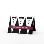 CUSTOM NAME - Brother Best Man Wedding Thank You Card