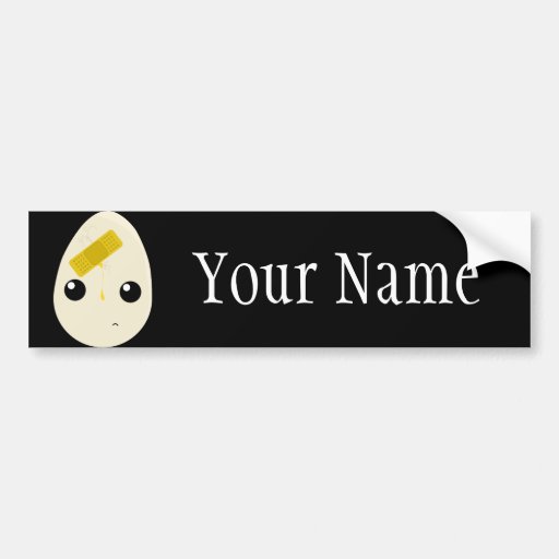 Custom Name Character Bumper Sticker