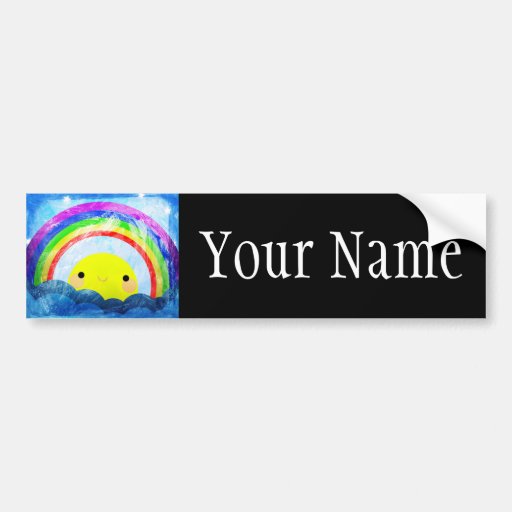Custom Name Character Bumper Sticker