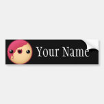 Custom Name Character Bumper Sticker