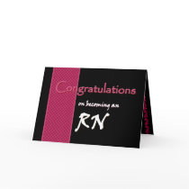 CUSTOM NAME Congratulations - RN Cards