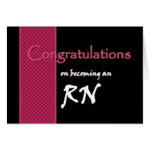 CUSTOM NAME Congratulations - RN Cards