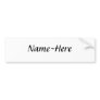 Custom name design, with a script font. bumper stickers